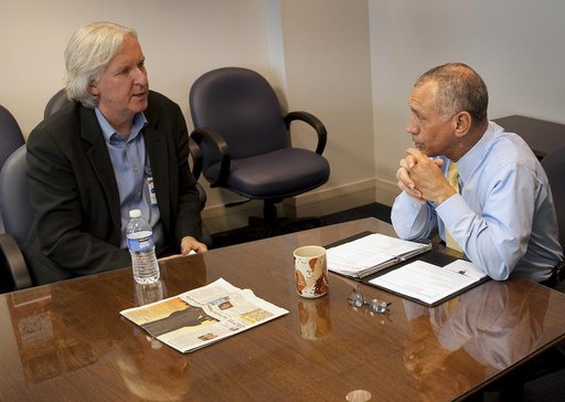 Charles Bolden and James Cameron Meet