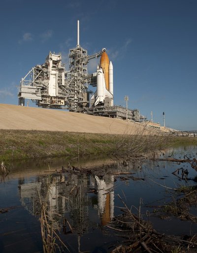 Space Shuttle Endeavour on Launch Pad