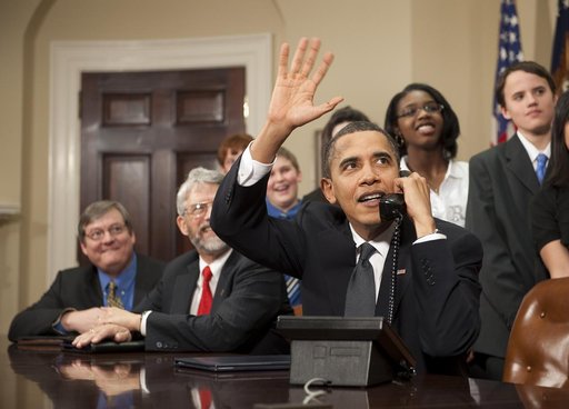 President Obama Calls International Space Station