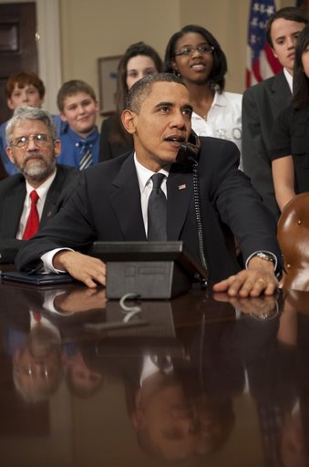 President Obama Calls International Space Station