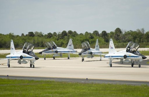 STS-134 Crew Arrival
