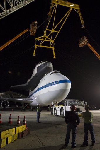 Space Shuttle Enterprise Demate