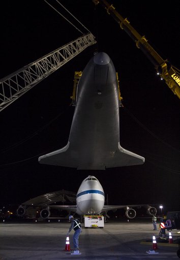 Space Shuttle Enterprise Demate