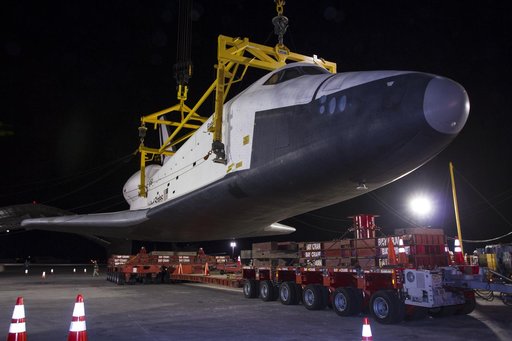 Space Shuttle Enterprise Demate