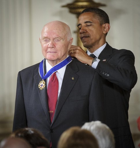 John Glenn Receives Presidential Medal of Freedom