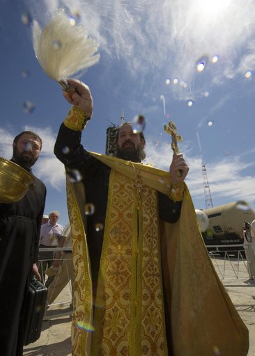 Expedition 32 Soyuz Rocket Blessing