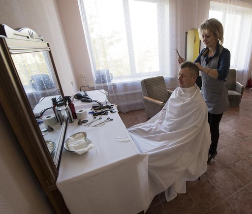 Expedition 33 Crew Hair Cut