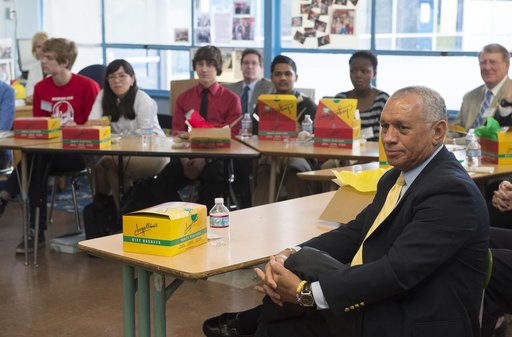 Bolden at Aviation High School
