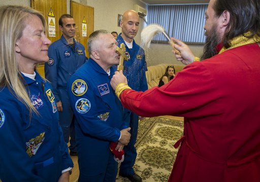 Expedition 36 Crew Blessing