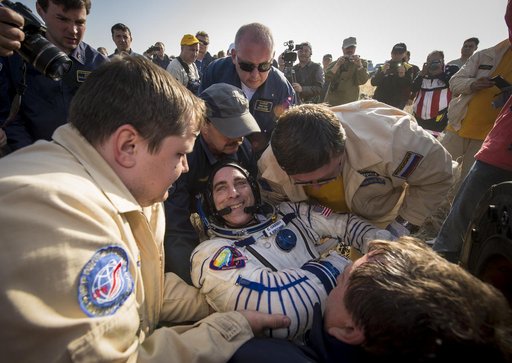 Expedition 36 Soyuz TMA-08M Landing