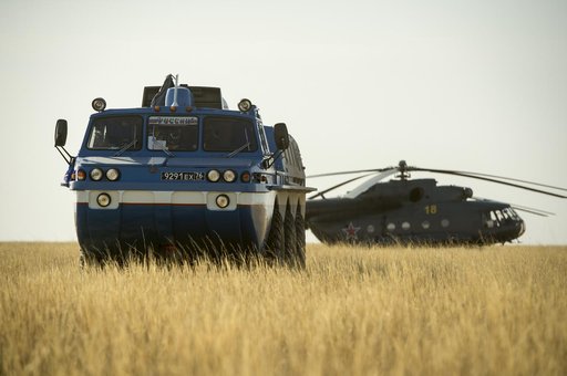 Expedition 36 Soyuz TMA-08M Landing