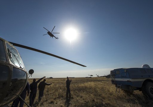 Expedition 36 Soyuz TMA-08M Landing