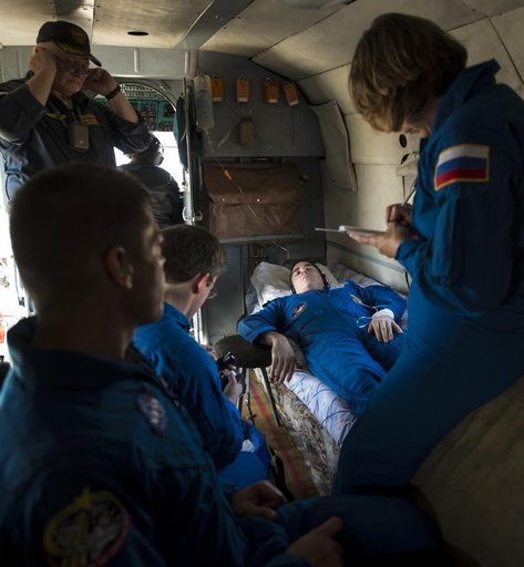 Expedition 36 Soyuz TMA-08M Landing