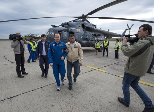 Expedition 36 Soyuz TMA-08M Landing