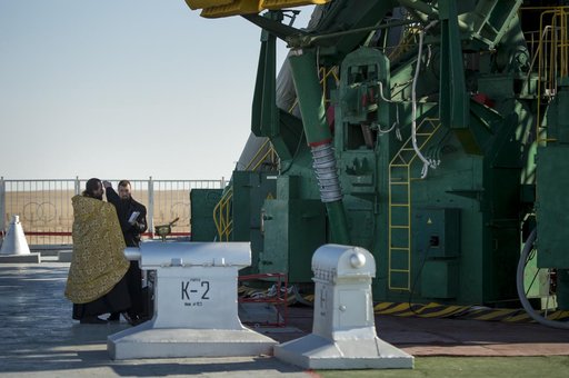 Expedition 38 Soyuz Blessing