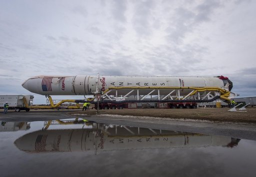 Antares Rocket Rollout