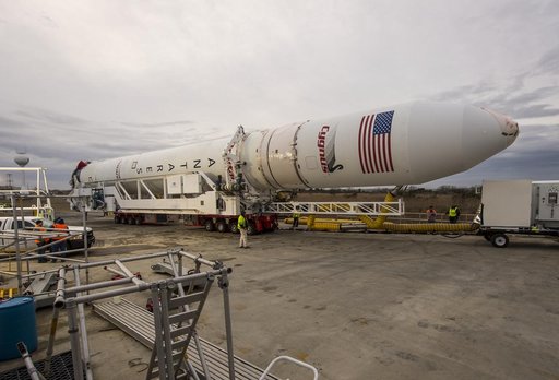 Antares Rocket Rollout