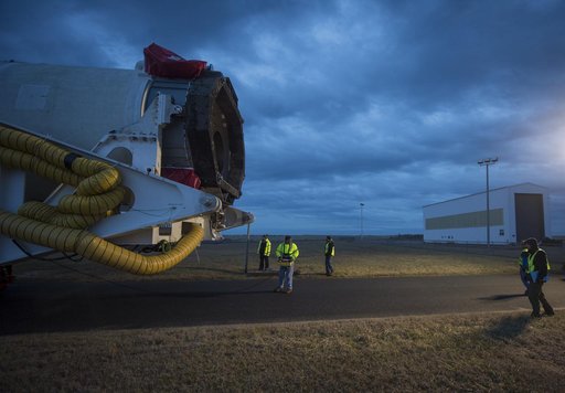 Antares Rocket Rollout