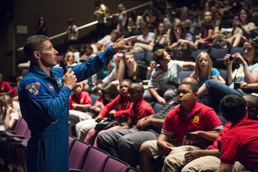 Astronaut Mike Hopkins Visit to Maryland Science Center