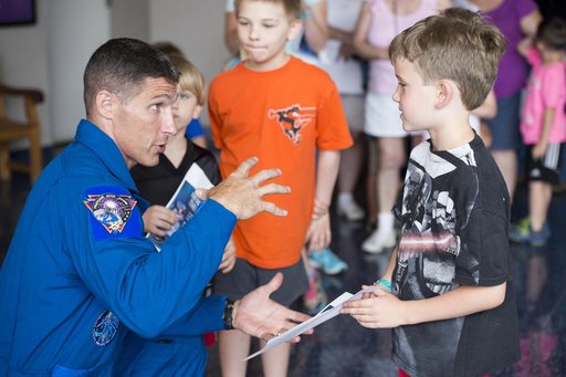 Astronaut Mike Hopkins Visit to Maryland Science Center