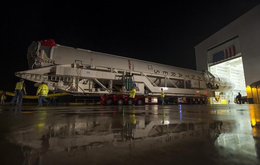 Antares Rocket Rollout