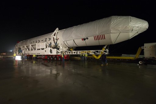 Antares Rocket Rollout
