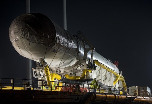Antares Rocket Rollout