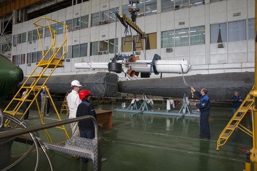 Expedition 41 Soyuz Rocket Assembly
