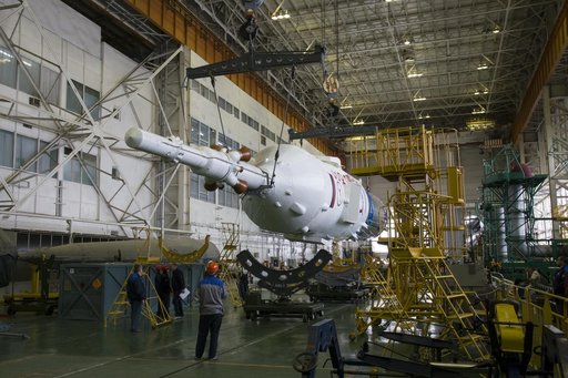 Expedition 41 Soyuz Rocket Assembly
