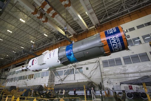 Expedition 41 Soyuz Rocket Assembly
