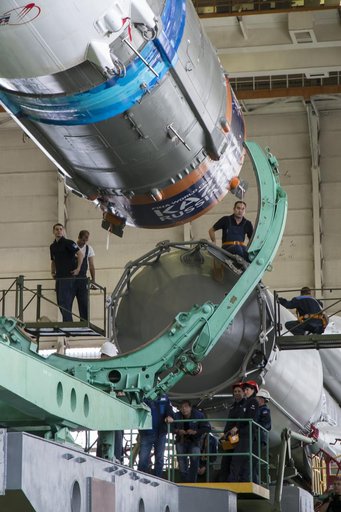 Expedition 41 Soyuz Rocket Assembly