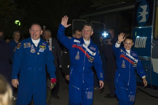 Expedition 41 Crew Departure