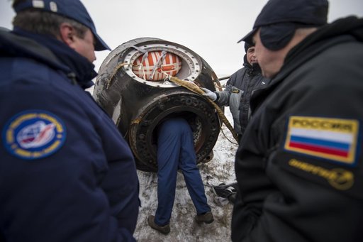 Expedition 41 Soyuz TMA-13M Landing
