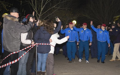 Expedition 42 Crew Departure