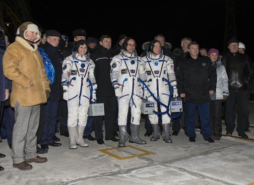 Expedition 42 Crew Departure