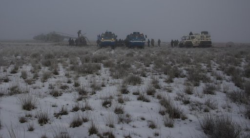 Expedition 42 Soyuz TMA-14M Landing