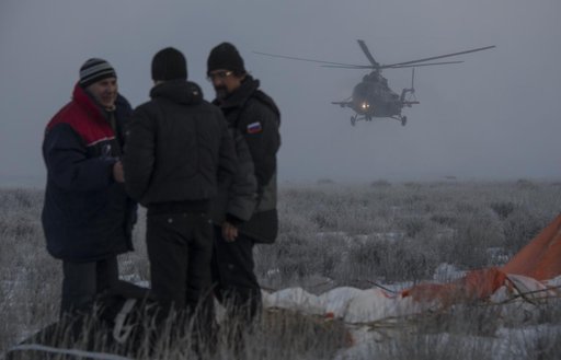 Expedition 42 Soyuz TMA-14M Landing