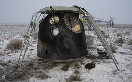 Expedition 42 Soyuz TMA-14M Landing