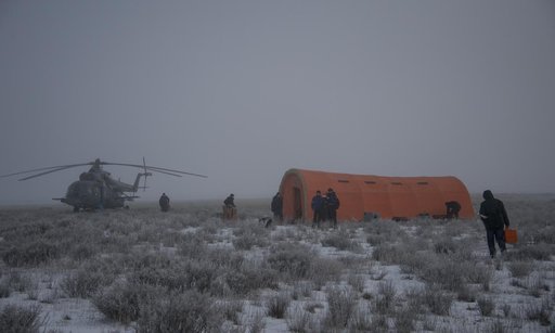 Expedition 42 Soyuz TMA-14M Landing