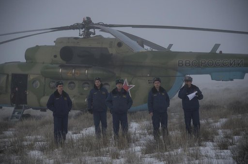Expedition 42 Soyuz TMA-14M Landing