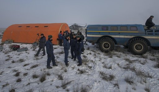 Expedition 42 Soyuz TMA-14M Landing