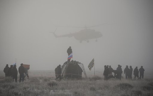 Expedition 42 Soyuz TMA-14M Landing