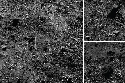 A Region of Bennu’s Northern Hemisphere Close Up