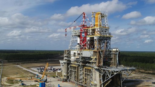 SLS Core Stage Installed