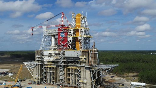 2020-02-09 - Artemis I Core Stage on the B-2 Stand - 02