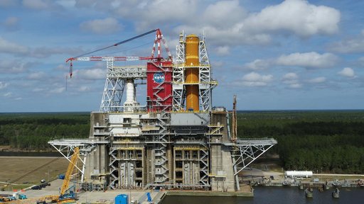SLS Core Stage Installed