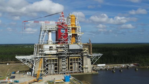 SLS Core Stage Installed
