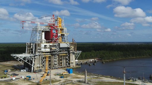 SLS Core Stage Installed