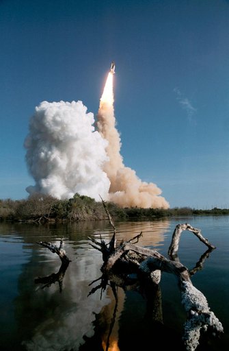 View of the launch of  Discovery 41-D mission