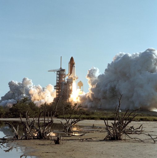 View of the launch of  Discovery 41-D mission